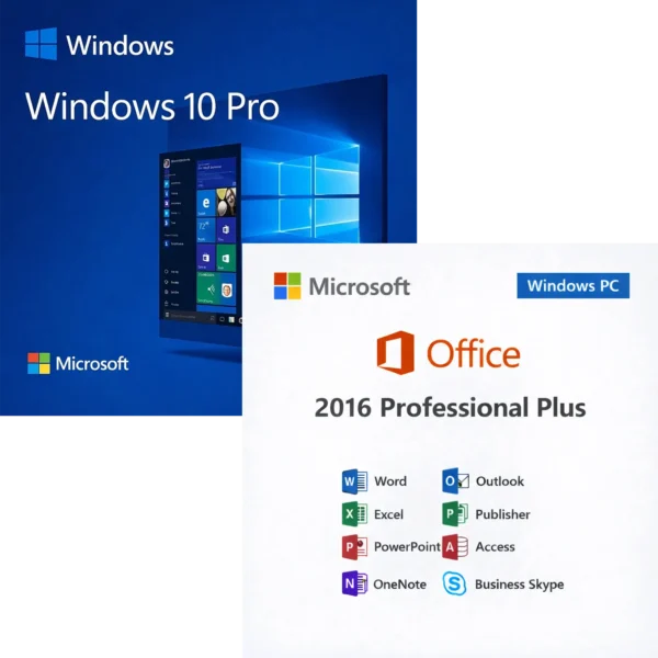 Windows 10 Pro + Office 2016 Professional Plus - Licenta